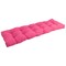 60-inch by 19-inch Tufted Solid Twill Bench Cushion Pink-Color